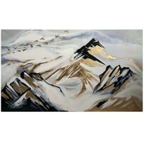 تابلو رنگ روغن نقاشی کوهستان