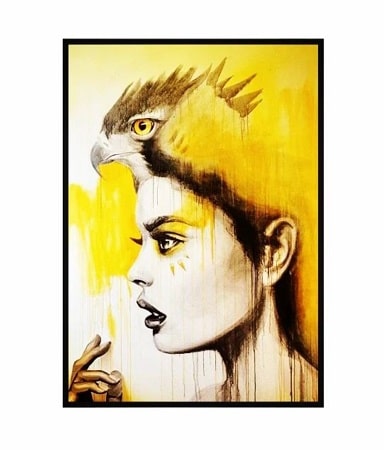 تابلو نقاشی رنگ روغن عقاب آرزو